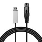 USB to DMX Interface Adapter Cable Stage Light PC DMX512 Controller Dimmer DMX