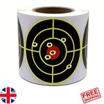 200X Splatter Targets Shooting 3" Reactive Target Sticker Self Adhesive Roll Uk