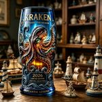 Kraken Atlantic Legends 2026 Limited Edition Pint Glass - Octopus Tumbler Blue