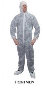 Disposable Protective Coveralls White Hooded Suit Painters Overalls Pack 1-50