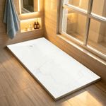 Shower Tray SMC White Marble Effect Durable Low Profile Trade Size Various Sizes