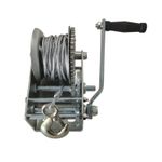 Heavy Duty Hand Winch 3500lbs Hand Crank Gear Steel Cable For ATV Trailer Boat