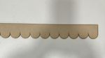 MDF Scalloped Border trim 1 metre x 75mm depth with 50mm scallop