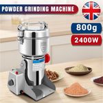 800g Electric Grain Mill Grinder High Speed Herb Wheat Grinding Machine 2400W UK