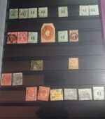Aus States Used Stamps Lot incl. O.S. Overprints, Handstamped