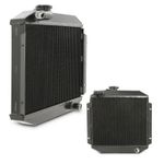 50mm BLACK ALLOY HIGH FLOW RACE RADIATOR RAD FOR FORD ESCORT MK2 RS 2000 74-81