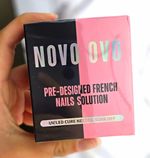 NOVO OVO French Pre-Designed Tips Kit UV Nail Glue Builder Gel Top Coat