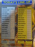 LEEDS R.L v. WAKEFIELD 1992 MULTI SIGNED PROGRAMME,