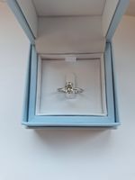 1.00ct GIA Natural Oval Diamond Engagement Ring – VVS1 H – Platinum Hidden Halo 