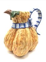 Fitz and Floyd Ceramic Gourd Pitcher 1995
