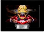 Lewis Hamilton 2025 Signed Photo Display Poster A4 For Ferrari F1 Fans Gift