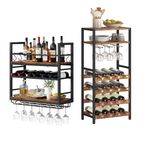 HOOBRO Wine Racks Wine Shelf Bar Shelves Wine Holder Display Storage Shelves
