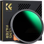 K&F CONCEPT Variable ND2-400 Lens Filter Nano-X Adjustable with Putter 49-105mm