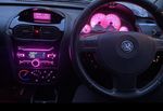 Fits Corsa C Tigra B Combo van Meriva 11pc PINK LED dash conversion kit