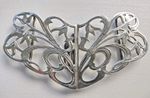 Art Nouveau silver nurse's belt buckle  William H Sparrow Birmingham 1904 nurses