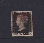 GB 1840 Penny Black, 4-Margins.     Fine Used                            (p1195)