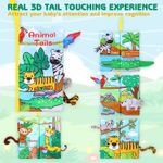 Soft Book for Babies 0-24 Months Fabric Activity Cloth Book Touch and Feel To