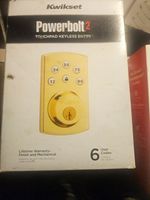 Kwikset Powerbolt 2 Keypad Keyless Entry Deadbolt Lock Polished Brass