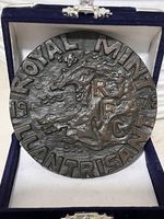 🏈Royal Mint (llantrisant) 1978 Cast Iron Welsh Rugby RFC Momento Plaque🏈 176g