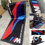 For BMW Motorrad M Sport S1000RR Antislip 220x80cm Motorcycle Garage Carpet mat 