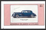 Bernera Islands Scotland £1 Vintage Motor Car, MNH Imperf M/S Sheet #M2110