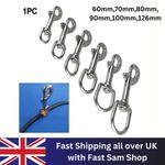 Bolt Snaps Scuba Diving 316 Marine Grade Stainless Steel Swivel Hook Clip