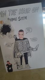 The Cure music Pin the Hair on Robert Smith Game Birthday Goth Death Rock