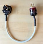 SUPRA LORAD 1.5 MAINS POWER LEAD - PERMAPLUG AND C-079 IEC  - 0.5 METRE - DEOXIT