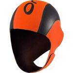 Orca High Vis Neoprene Swim Cap Orange Swimming Hi Vis Mens Womens