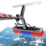 18ft Solar Panel Cleaner Brush & Squeegee,Professional Window Washing Tool
