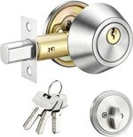 Round Single Cylinder Deadbolt Security Door Lock With Key Safe Lock Door Knobs