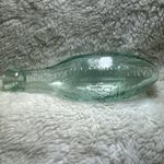 Antique standring sons & co Torpedo  Bottle Victorian Aqua Glass excellent