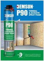 DEMSUN P90 Thermcoat insulation & acoustic spray foam 850ml (cleaner & gun Sets)