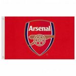 ARSENAL FC CORE CREST FLAG BANNER 5' X 3' ft FOR WINDOW CAR NEW GIFT XMAS