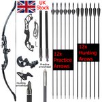 Archery 53" Takedown Recurve Bow RH Can Choose Hunting Arrows / Targeting Arrows