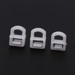 20x Truck Curtain Slider Clips FH FE FM Plastic Fastener Rail Glider Hook