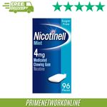 Nicotinell 4mg Mint Nicotine Gum – 96 Pieces 100% ORIGINAL ⭐⭐⭐⭐⭐