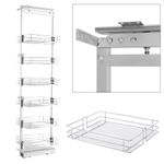 Pull Out Wire Basket 300mm 400mm Soft Close Kitchen Cabinet Larder Cupboard Unit