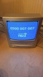 Daewoo GB14H2NS 14" Portable Colour Retro Gaming CRT TV & VHS Combi. Working.