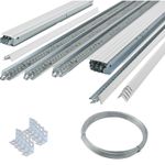 10m2 White Suspended Ceiling Grid Metal Frame System Kit 600mm x 600mm No Tiles