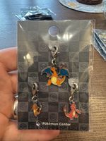 Pokémon Center Metal Charm Charmander Charmeleon Charizard Japan Exclusive
