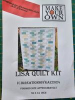 Make your own Lisa quilt kit pre-cut or Pattern beginner friendly