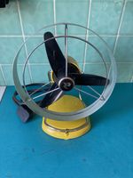 Mid Century Pifco Fan Stamped 1974 Made In England Blue Working Vintage Atomic 