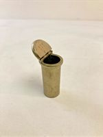 (RefJOH52) Antique brass japanese pocket cylinder pot snuff? dice? matches?