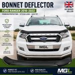 Ford Ranger T7 T8 2016-2022 Bonnet Deflector Wind Stone Protector Guard Black