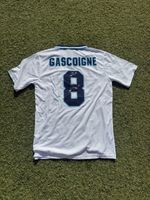 Paul Gascoigne Signed Euro 96 England Shirt Legend Autograph Tottenham