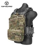 TOPTACPRO Tactical Hydration Backpack 2L MOLLE Water Bag Hydration Pouch Airsoft