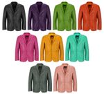 Men's Sports Blazer Classic Fit Italian Soft Lambskin Leather Milano Blazer Coat