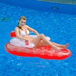 Jilong Strawberry Inflatable Pool Float Lounger Air Bed Lilo Mattress Water Fun