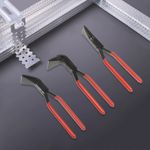3-Piece Sheet Straight Bending Plier Hand Seamers Sheet Metal Tool 45° & 90°